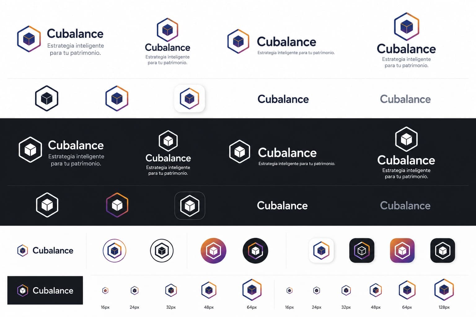 Estructura de 3 cubos en Cubalance